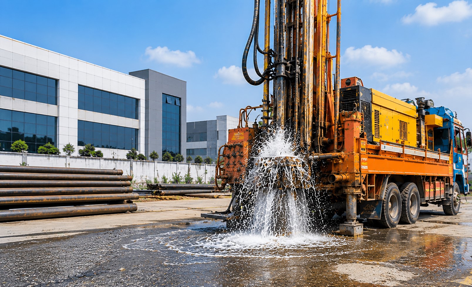 Borewell cleaning